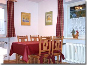 Der Esstisch in der Kche